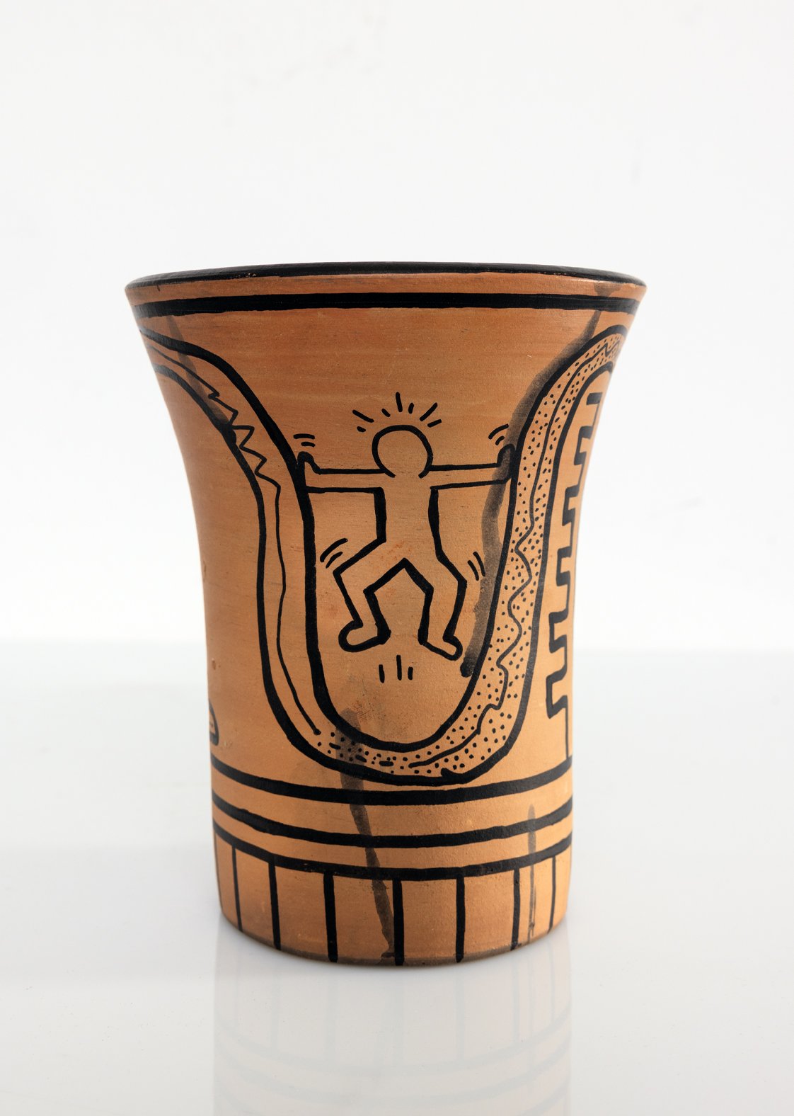 Terracotta Vase, Keith Haring